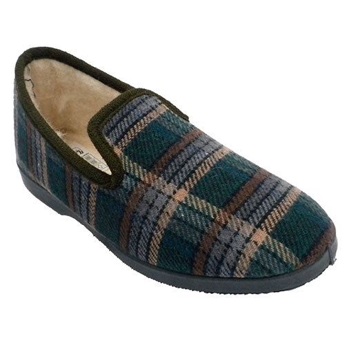 Zapatillas de casa con cuadros